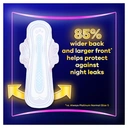 Always Platinum Secure Night Extra Sanitary Towels With Wings Size 5 12 Pads image 2
