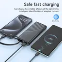 HOCO J129 5000mAh Power Bank – Built-in USB-C Cable - Black image 3