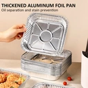 Maxcook 30Pcs Disposable Aluminum Tin Foil Baking Pans Square 7 Inch image 5