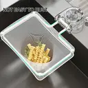 Maxcook Suction Cup Kitchen Drain Rack Sink Rack Garbage Strainer Sieve Rack - with 50 Nets - White image 7