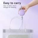 HOCO 3-in-1 Retractable Charging Cable - USB-A to Lightning/ USB-C/ Micro-USB - 1M - Purple image 7