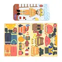 mierEdu Coffret de jeu magnétique de voyage - Pompier image 2