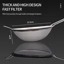 BJ 304 Stainless steel strainer, strainer, strainer, soybean milk strainer, strainer, fine mesh, foaming spoon, flour strainer, two piece set image 5