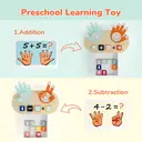 TOP BRIGHT Montessori Math Learning Toy for 3 Years Old Children - Finger Counting Game for Learning Numbers， Educational Numberblocks Toys for 3 4 5 Years Old Boys Girls Gifts, New Year Sale , Top gift picks image 1