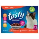 Morrisons Tasty Chunks in Jelly Meaty Feast 1-7 Years Adult 12 x 100g image 4