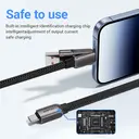 ACEFAST USB-A/USB-C to USB-C Charging Cable - 0.2M - Black image 3