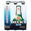 Beck's Blue Alcohol Free Beer Bottles 6X275ml image 1