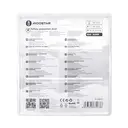 Aigostar Multiprise avec cordon - 4 prises Schuko - 3G1,0 mm² - 1,5 m - USB (1A1C) - avec interrupteur - forme disque - Blanc et Gris - PP image 2