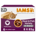 Iams Delights Land & Sea Collection in Gravy Senior 7+ Years 8 x 85g (680g) image 1