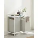 SONGMICSHOME wasmand met compartimenten en plank van oxfordstof image 2