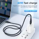HOCO X90 60W USB-C to USB-C Charging Cable - White image 5