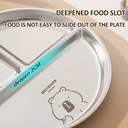 Maxcook 304 Stainless Steel Square 3-Compartment Plate - Capivara image 3