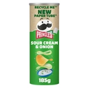 Pringles Sour Cream & Onion Crisps 185g image 0