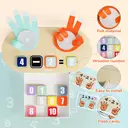 TOP BRIGHT Montessori Math Learning Toy for 3 Years Old Children - Finger Counting Game for Learning Numbers， Educational Numberblocks Toys for 3 4 5 Years Old Boys Girls Gifts, New Year Sale , Top gift picks image 2