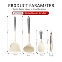 Maxcook Silicone Kitchenware Spatula Spoon Food Holder - Set of 4 image 2