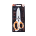 M&G Dual material 150mm Scissors Durable stainless blade Soft-grip handle Curved blade Protection cover image 2