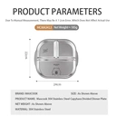Maxcook 304 Stainless Steel Square 3-Compartment Plate - Capivara image 5