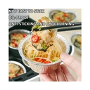 Maxcook 50pcs Aluminum Foil Baking Cups Disposable Cupcake Liners image 4