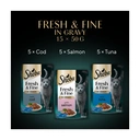 Sheba Fresh & Fine Adult Wet Cat Food Fish In Gravy 15 x 50g Pouches image 7