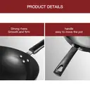 Maxcook No Coating Iron Wok Available for gas stove, induction stove,30CM MDB-30 image 8