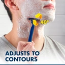 Gillette Blue3 Men's Disposable Razors x4 image 5