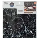 Atmosphera Lot de 2 stickers de carrelage effet marbre noir - 30 x 30 cm image 1
