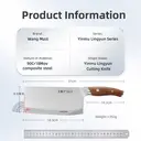 WANGMAZI Household Knife Kitchen Knife Three in One Steel Cutting Knife - Chopping and Cutting image 7
