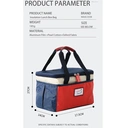 Maxcook Insulated Lunch Box Bag  
Large Fresh-keeping Insulated Lunch Box Bag 
Bento Bag XL  MCPJ2518 image 1