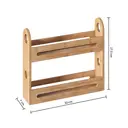 5FIVE Étagère à épices 2 niveaux en bambou image 1