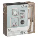 5five Lot de 3 petites étagères murales cube en chêne naturel image 0