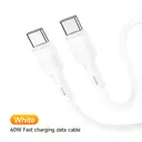 HOCO X83 60W USB-C to USB-C Charging Cable - 1M - White image 0