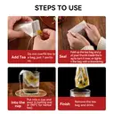 BJ Disposable Corn Fiber Tea Bag 7*9cm 120 pieces image 1