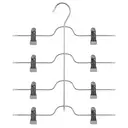 5five Hang'Clip Lot de 4 cintres avec pinces en métal et PVC pour pantalons  image 0