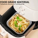 Maxcook 30Pcs Disposable Aluminum Tin Foil Baking Pans Square 7 Inch image 4