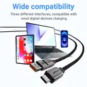 ACEFAST USB-A/USB-C to USB-C Charging Cable - 0.2M - Black image 4