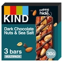 KIND Dark Chocolate Nuts and Sea Salt Bar 3x30g image 0