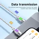 HOCO X99 60W Crystal Junction Silicone Charging Cable - USB-C to USB-C - Grey image 4