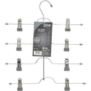 5five Hang'Clip Lot de 4 cintres avec pinces en métal et PVC pour pantalons  image 1