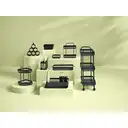 5five Mayaj Étagère d'angle à 2 niveaux en métal - Noir image 2