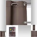 Atmosphera Lot de 2 rideaux occultants taupe - 135 x 240 cm image 0