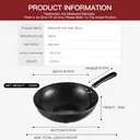 Maxcook No Coating Iron Wok Available for gas stove, induction stove,30CM MDB-30 image 3