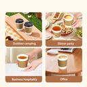 Maxcook 25pcs 280ml Disposable Coffee Cups with Lids for Hot & Cold Beverage,Leak-proof image 4