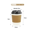 Maxcook 25pcs 280ml Disposable Coffee Cups with Lids for Hot & Cold Beverage,Leak-proof image 3
