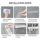 Maxcook Punch-free Knife Rest With Hooks White MCZW7223 image 4