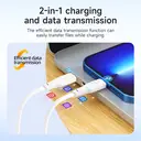 HOCO X93 PD20W Lightning Charging Cable – 1M - White image 5