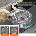 Maxcook Suction Cup Kitchen Drain Rack Sink Rack Garbage Strainer Sieve Rack - with 50 Nets - White image 3