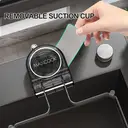 Maxcook Suction Cup Kitchen Drain Rack Sink Rack Garbage Strainer Sieve Rack - with 50 Nets - White image 4