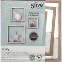 5five Lot de 3 petites étagères murales cube en chêne naturel image 1