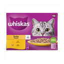 Whiskas 11+ Poultry Feasts Senior Wet Cat Food Pouches in Jelly 12 x 85g image 3