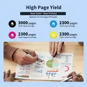 inkcloud TN247 Cartouches de toner pour Brother TN-243CMYK, DCP-L3550CDW, MFC-L3750CDW - Noir, cyan, magenta et jaune image 1